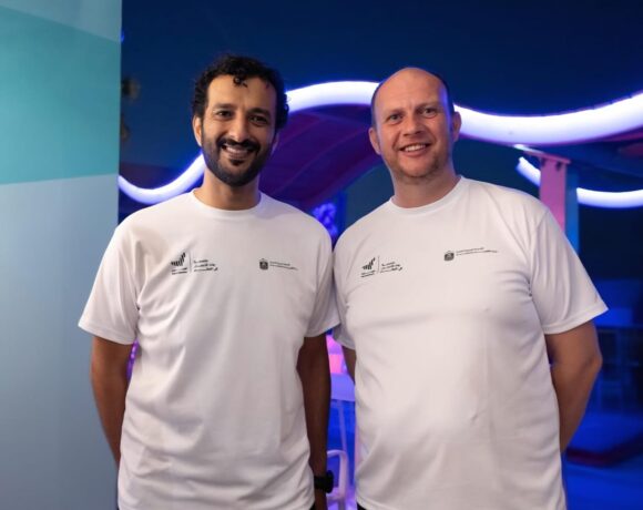 From left to right - H.E. Abdulla Bin Touq Al Marri, Minister of Economy and Tourism, UAE; Patrick J. Moloney, Founder and CEO, P4ML