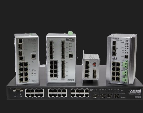 Comnet industrial IEEE 802.3bt Ethernet switches with 90W PoE for critical infrastructure and industrial networking.