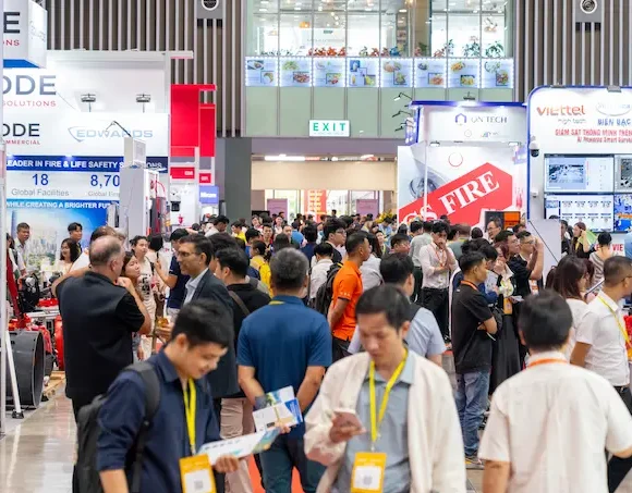 Visitors explore security, fire safety and smart infrastructure technologies at Secutech Vietnam.