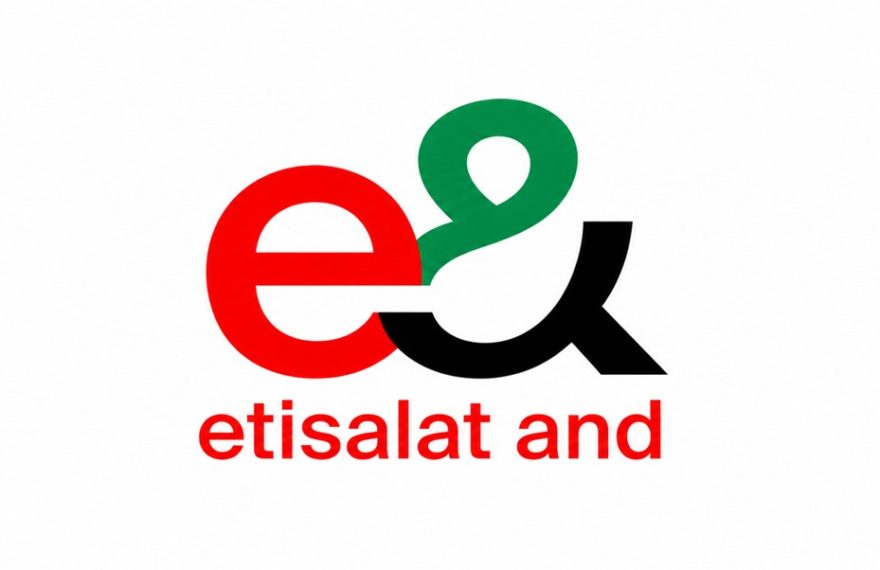 e& corporate logo representing the launch of the OneWork sovereign collaboration platform in the UAE.