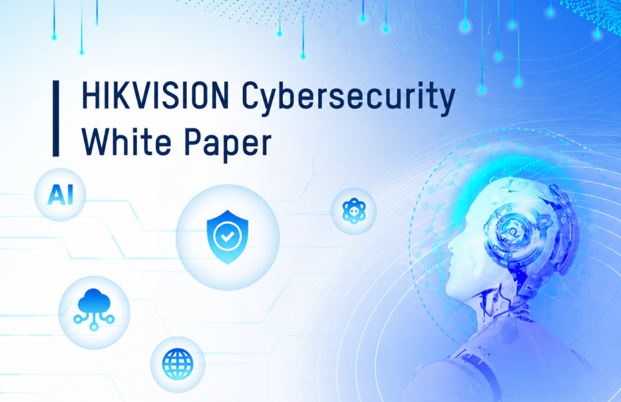 Hikvision 2026 Cybersecurity White Paper highlighting AIoT cybersecurity, AI security and data protection.
