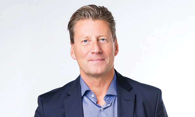 Peter Strom, President and CEO of March Networks and VIVOTEK, discussing AI-powered video surveillance, intelligent security, and Delta Electronics' smart building strategy.