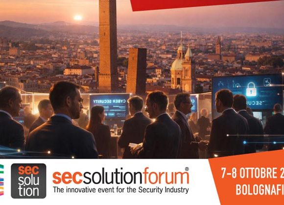 Visitors attend secsolutionforum 2026 at BolognaFiere, Italy's leading event for physical and cybersecurity professionals.