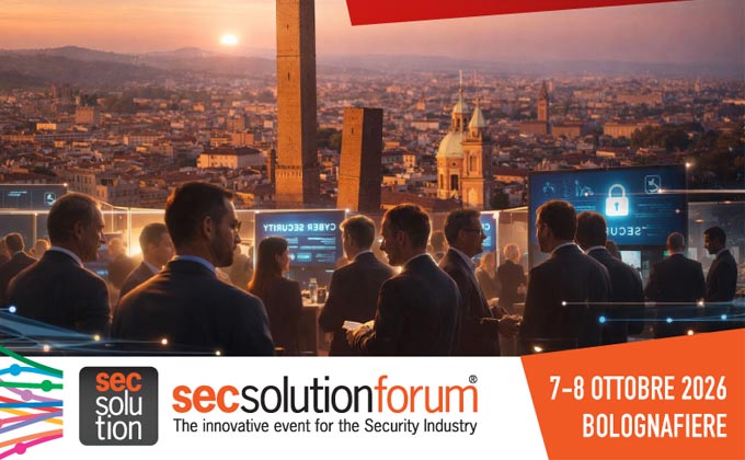 Visitors attend secsolutionforum 2026 at BolognaFiere, Italy's leading event for physical and cybersecurity professionals.