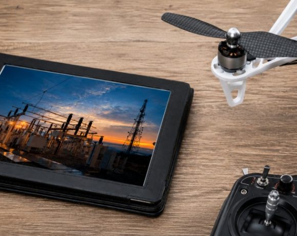 Counter-drone protection for critical infrastructure using layered airspace security around power infrastructure.