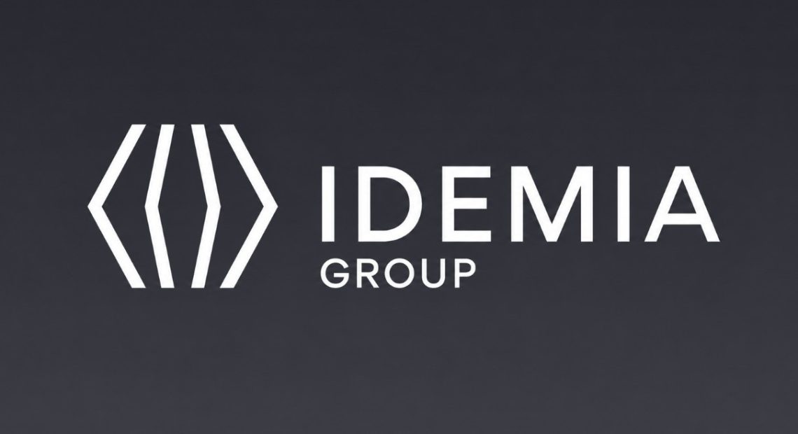 IDEMIA Group logo, provider of secure IoT connectivity for Spain's V-16 emergency beacon program.