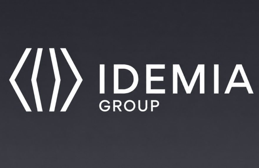 IDEMIA Group logo, provider of secure IoT connectivity for Spain's V-16 emergency beacon program.