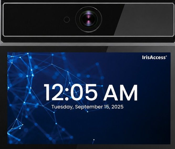 Iris ID iA1000 multimodal biometric access control terminal with iris and facial recognition