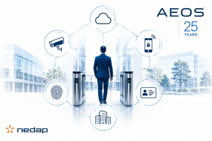 Nedap AEOS access control platform illustrating identity-centric security and integrated physical access control
