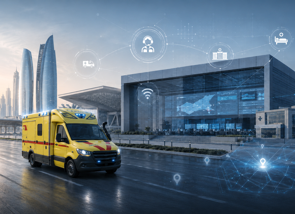 Smart ambulance connected to Abu Dhabi emergency response system