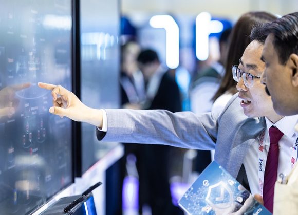 Cybersecurity technology demonstration at GISEC Global in Dubai