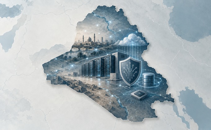 Illustration of Iraq’s AI infrastructure and data sovereignty