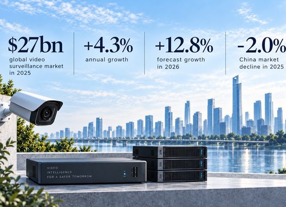 Omdia video surveillance market 2026 forecast with $27bn market size and 12.8% growth