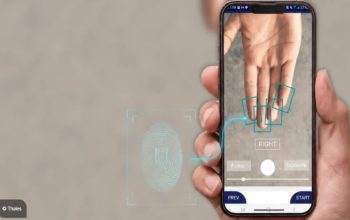 Thales contactless fingerprint capture using a mobile device