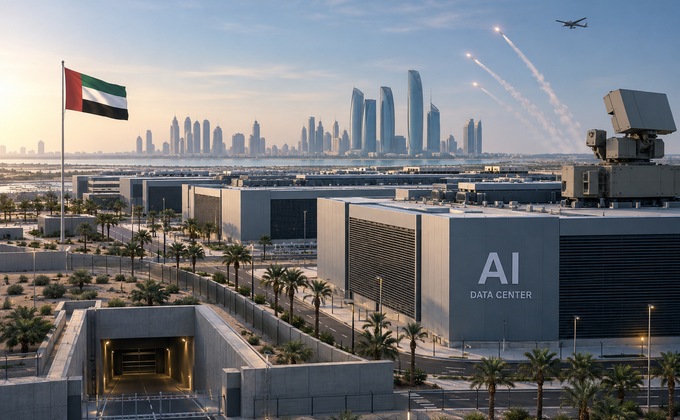 UAE AI data center with physical security and underground infrastructure