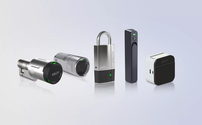 ABLOY CUMULUS keyless access devices including electronic cylinders and locking solutions