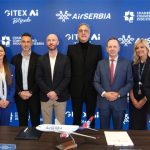 GITEX AI Belgrade and Air Serbia representatives at partnership signing