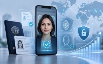 Digital identity verification using facial recognition, fingerprint scanning and document authentication