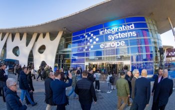 Visitors arriving at Integrated Systems Europe 2026 in Barcelona