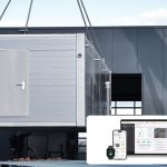 Prior1 container data center with KentixONE security and environmental monitoring system